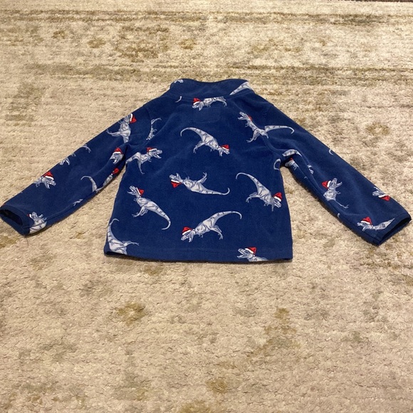 Oshkosh Toddler Boy Blue Christmas Dinosaur Pullover 2T - Picture 3 of 4